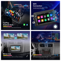 Radio para Auto Podofo de 7 Pulgadas, 2+64G, para Renault, Dacia, LADA, Tipo-C, CarPlay Inalámbrico y Android Auto, GPS, WIFI, Venta al por Mayor, Fábrica OEM/ODM