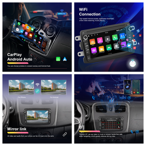 Podofo 7 pouces <span class=keywords><strong>autoradio</strong></span> 2 + 64G <span class=keywords><strong>pour</strong></span> Renault <span class=keywords><strong>Dacia</strong></span> LADA type-c sans fil CarPlay & Android Auto <span class=keywords><strong>GPS</strong></span> WIFI RDS Carplay <span class=keywords><strong>autoradio</strong></span> - Product Image 2