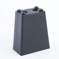 Pieds de meubles modernes noirs en PP/ABS réglables pour atelier, appartement, salon, chambre, maison, salle à manger, cuisine, hôtel, salle de sport, extérieur