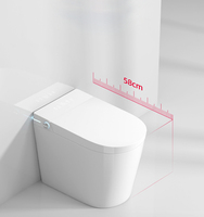 Top vente toilette en céramique intelligente de petite taille placard à eau intelligent avec télécommande WC économiser de l'espace articles sanitaires pour salle de bain