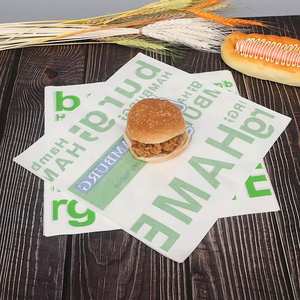 Papel de Embalaje para Hamburguesas Resistente a la Grasa y Recubierto de Plástico de Grado Alimenticio - Product Image 1