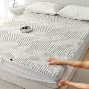 Sábana bajera ajustable de punto transpirable y silenciosa, Protector de colchón <span class=keywords><strong>impermeable</strong></span> para adultos, <span class=keywords><strong>Funda</strong></span> de colchón para cama de uso hospitalario en el hogar - Product Image 5