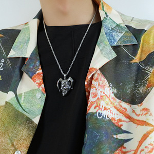 Collier chaîne en acier inoxydable pour hommes Top Fashion avec bijoux tendance à la mode <span class=keywords><strong>Clown</strong></span> plaqué or - Product Image 5