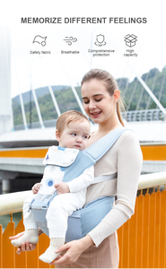 Marsupio Porta Bebè in Cotone Semplice con Seduta, Telaio in Plastica Ecologico, Marchio Proprietario di Fabbrica, Prezzi all'Ingrosso - Product Image 2