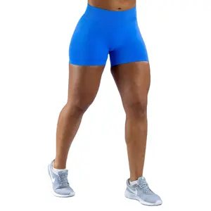 wholesale women sports biker seamless scrunch butt lifting shorts breathable skin friendly impact yoga shorts