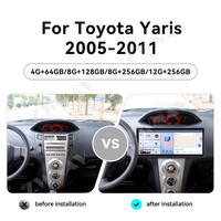 ZWNAV Autoradio 15,8 pouces avec Carplay pour Toyota Yaris 2005-2011, Navigation GPS, Lecteur Multimédia Vidéo, Stéréo de Voiture, Unité Principale