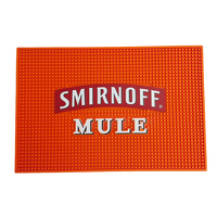 Tapis de bar en silicone personnalisable, tapis anti-dérapant en caoutchouc pour comptoir, idéal pour l'impression de logo de marque sur mesure