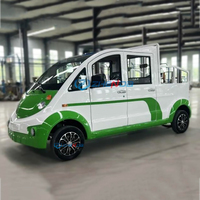 Voiture de patrouille électrique personnalisée bicolore avec moteur AC 4KW, garantie 1 an, 30 km/h, contrôleur ENPOWER, pour sites touristiques et terrains de golf