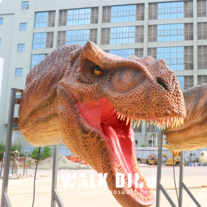 Modèle de Tête de Dinosaure Animatronique en Métal pour Parc à Thème Jurassique, Utilisation Intérieure/Extérieure, Contrôle Programmable, Personnalisable, pour Aire de Jeux de Jardin - Product Image 3