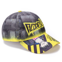 Casquette de baseball sportive ajustable à 6 panneaux, 100 % polyester, avec impression intégrale de logo personnalisé, idéale pour les événements promotionnels et la vente en gros