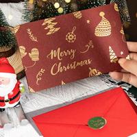 Hot Selling Custom Christmas Gift Card Set High Quality Paperboards Single Side Coating Premium Printed Latest Design