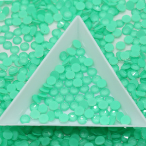 Xulin Chất lượng cao Neon màu sắc phát sáng trong ánh sáng UV phẳng trở lại Rhinestone không hotfix Glass thạch trong kho - Product Image 3
