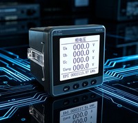 EASTSONG ES600E-E4/E3 Meter Daya Multifungsi Tiga Fasa Kelas 0.5S Analisis Harmonik RS485 Modbus RTU Meter Panel LCD IP65