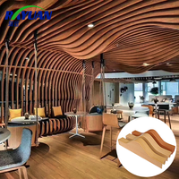Plafond suspendu de déflecteur de profil en aluminium ignifuge de style industriel moderne pour la décoration extérieure d'intérieur