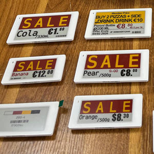 Etiquetas Electrónicas Digitales Personalizadas al por Mayor con Diseño Gratuito, Pantallas Digitales ESL, Etiquetas para Estantes de Supermercado - Product Image 1