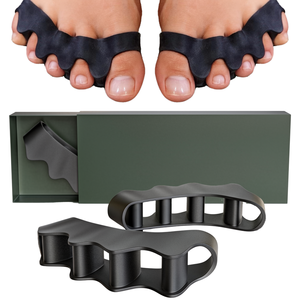 Séparateur d'orteils et correcteur d'hallux valgus à dégradé de couleurs, avec ajusteur, en silicone durable et confortable - Product Image 1