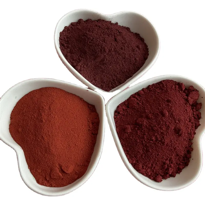 Iron oxide red sulfuric acid pigment red pavement color brick coloring material Iron oxide black for concrete filling