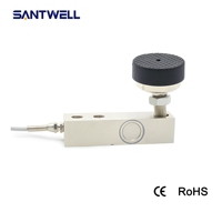 Celda de Carga Santwell SQC-12 C3 0.5t 1t 2t 3t, Sensor de Cizallamiento IP68 de Acero Aleado para Básculas de Plataforma, Tolvas y Tanques OEM