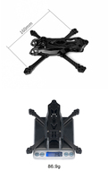 Kit de châssis en fibre de carbone Axisflying Manta 30 de 3 pouces compatible FPV avec caméra O4 LITE analogique C204 2650KV pour drone freestyle