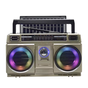 Nouveau panneau solaire FM/TV/AM/SW 4 bandes Batterie intégrée Haut-parleur <span class=keywords><strong>radio</strong></span> stéréo classique rechargeable vintage - Product Image 1