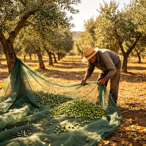Rete di Raccolta per Frutta da Frutteto, Copertura a Rete per Terreno Agricolo, Portatile, Pieghevole, Resistente ai Raggi UV, in HDPE, per la Raccolta delle Olive - Product Image 2