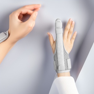 Attelle de fixation des doigts, taille unique, support pour l'index et le majeur, dispositif de récupération des lésions tendineuses - Product Image 1