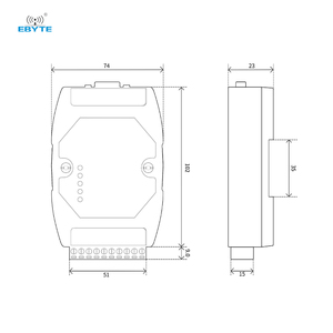 Ebyte-Convertidor DE DATOS DE PROTOCOLO CAN Bus, convertidor de protocolo CAN2.0 a RS485/<span class=keywords><strong>RS232</strong></span>/RS422, modelo Modbus, tipo CAN - Product Image 2