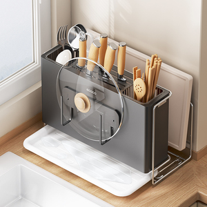 Ecoco sản phẩm nhà bếp đa chức năng Tabletop hộ gia đình Bảng công cụ lưu trữ giá từ dao <span class=keywords><strong>Rack</strong></span> tổ chức - Product Image 5