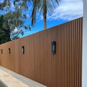 Juego de Paneles de Cercas de WPC (Compuesto de Madera y Plástico), Fácil Instalación, Cercas de Privacidad para Exteriores - Product Image 4