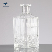 Offre Spéciale 500ml/700ml/750ml fantaisie gaufrage/gravure/decal xo brandy whiskey vodka liqueur bouteille en verre