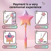 Meilleure vente transfrontalière : Porte-cartes de paiement sans contact Starlight Magic imprimé en 3D, modèle 3D-0687