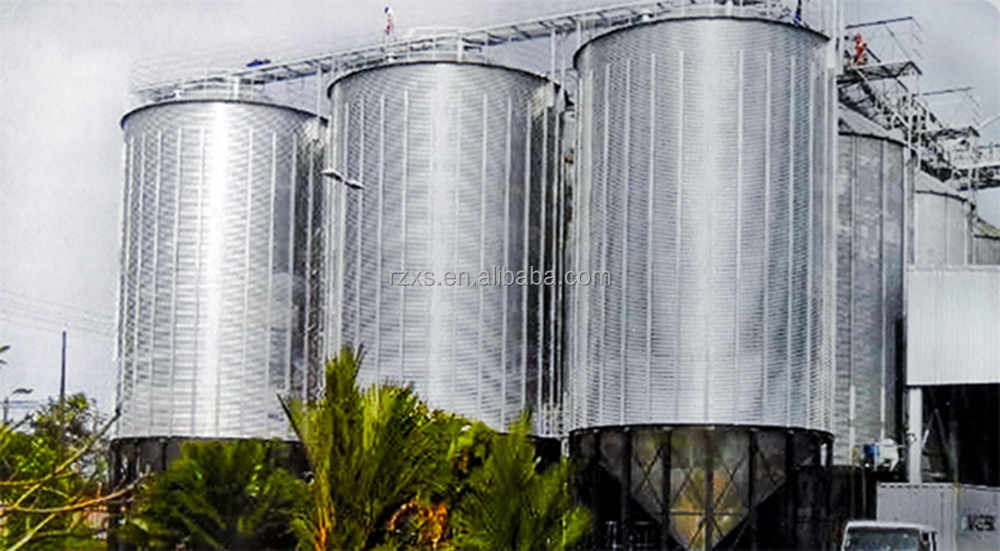 Great volume popular TCK series hopper bottom galvanized steel rice paddy storage silo