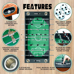 Sử dụng thương mại 56-inch cao cấp MDF bóng đá bảng Pro giải đấu <span class=keywords><strong>Foosball</strong></span> cho phòng trò chơi gia đình văn phòng - Product Image 6