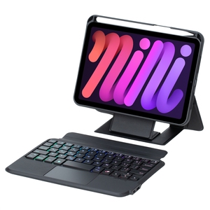 Nuova Custodia Tastiera Wireless Magic Full-Size per <span class=keywords><strong>iPad</strong></span> <span class=keywords><strong>Mini</strong></span> 7/A17 Pro <span class=keywords><strong>Mini</strong></span> 6 8.3" con Supporto Flottante a Sbalzo e Touchpad Retroilluminato RGB - Product Image 3