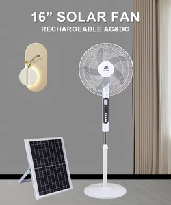 Ventilador de Metal Vertical OEM de 16 Pulgadas con 5 Aspas, Ventiladores Solares Recargables para el Hogar, Ventilador Eléctrico Recargable - Product Image 3