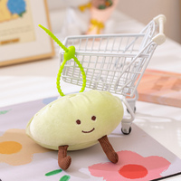 Porte-clés en peluche souple de 13 cm en forme de pain chinois Bao Zi Jiao Zi Dumpling