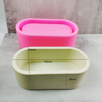 Grand Moule en Silicone Ovale pour Pot de Fleur, Fait Main DIY pour Époxy, Béton, Ciment, Jesmonite, Utilisation Suspendue ou au Sol pour Jardin et Maison