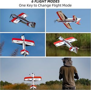 RadioLink A560 RTF Avión RC Acrobático 3D con Envergadura de 580 mm, Estabilizador Giroscópico EPP, Avión de Ala Fija RTF para Principiantes y Aviadores Aficionados - Product Image 2