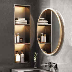 <span class=keywords><strong>Nicho</strong></span> de <span class=keywords><strong>Ducha</strong></span> Cuadrado de Acero Inoxidable para Baño, Nichos de Pared para Baño, Nichos de <span class=keywords><strong>Ducha</strong></span> 304 - Product Image 2