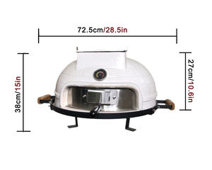 Hornos De Cerámica Kimstone De 21 Pulgadas Para Interiores Y Exteriores Horno De Pizza Comercial Estilo Italiano Horno De Pizza - Product Image 2