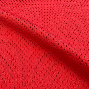 Netto <span class=keywords><strong>Mesh</strong></span> 100% Polyester Stretch Stof Voor Kledinggebruik T-Shirts 170gsm Gebreide Voetbal Basketbal Truien Trainingspak - Product Image 2
