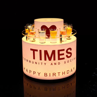 Présentoir de Bouteilles LED Lumineux LiqVis avec Logo Couleur Personnalisable, Écologique, Montage Facile pour Publicité, Restaurants, Hôtels