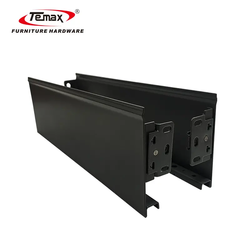 TEMAX BT601 מתכת מתכת תיבת מגירת שקופיות רך סגור ראנר