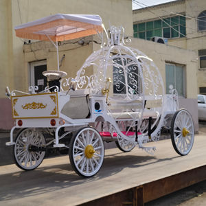 Charrette à Chevaux Électrique de Luxe de Haute Qualité avec Rideau de Pluie, Charrette Royale Tirée par des Chevaux, Cheval de Mariage à Vendre - Product Image 1