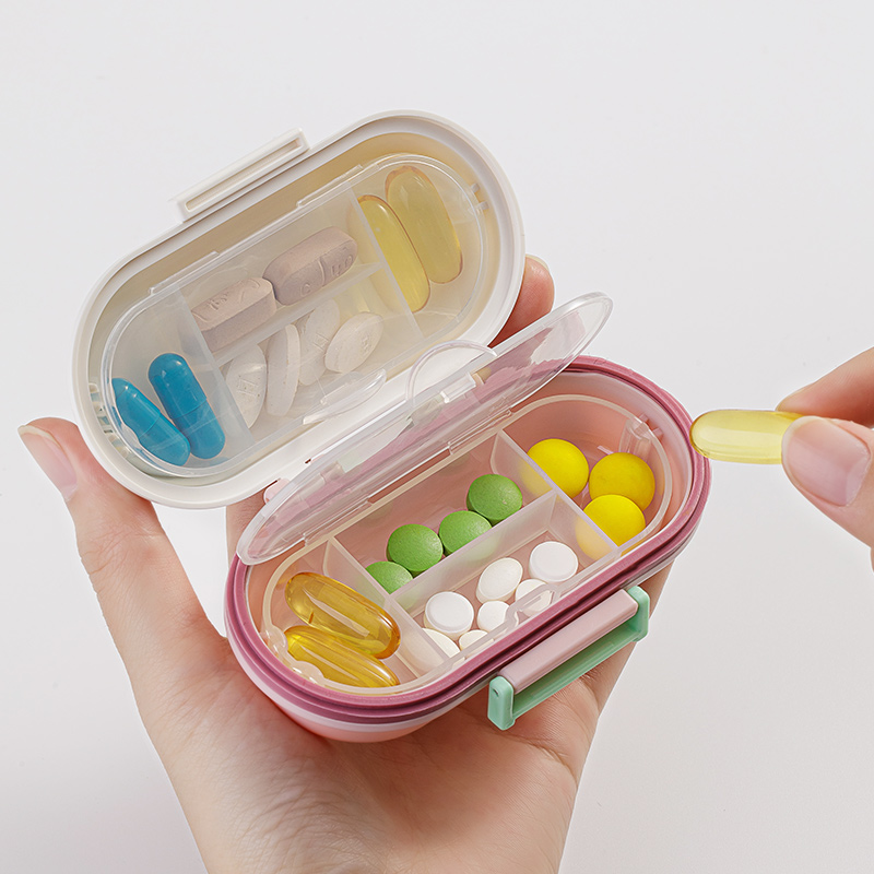 Luxury Product Hot Selling Airtight Portable Durable Mini Travel Pill Organizer Box Case Pill Medicine Box Pill Storage Case