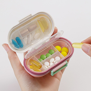 กล่องยาพกพาขนาดเล็ก ทนทาน ปิดสนิท สำหรับเดินทาง ผลิตภัณฑ์หรูหรา ขายดี - Product Image 1