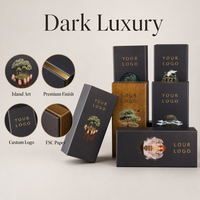   Boîte cadeau en bois foncé écologique avec logo personnalisé, emballage haut de gamme pour whisky single malt, vin, champagne, OEM ODM