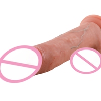 Precio bajo Venta caliente Muestra gratis Extra grande Empuje telescópico Prepucio Consolador realista Masturbadores Juguetes sexuales para placer sexual