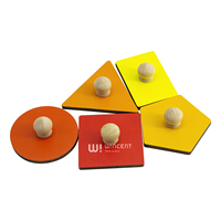 Puzzle Montessori en bois à boutonnes pour le tri des formes avec picots pour tout-petits, idéal pour la maternelle, l'apprentissage précoce et comme cadeau, facile à saisir
