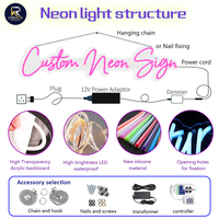 Insegne al Neon Personalizzate con Animali, Luci LED Neon Personalizzate per Decorazione Murale, Camera da Letto, Compleanno, Bar, Palestra, Club